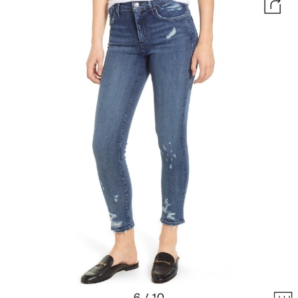 Agolde Sophie Distressed Skinny Jeans - Picture 4 of 14